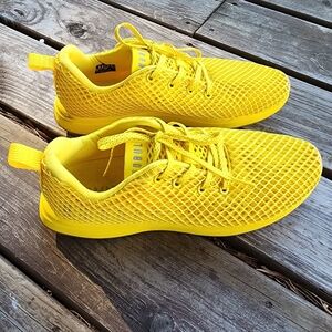 Nobull Yellow Athletic Mesh Sneakers